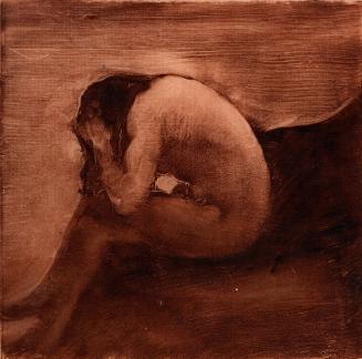 [Seated female nude]