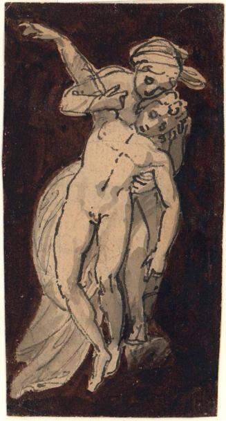 [Two figures facing forward, embraced]
