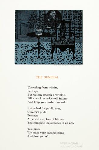 The General Broadsides from Impressions Workshop Poem By Robert J. d'Amato
