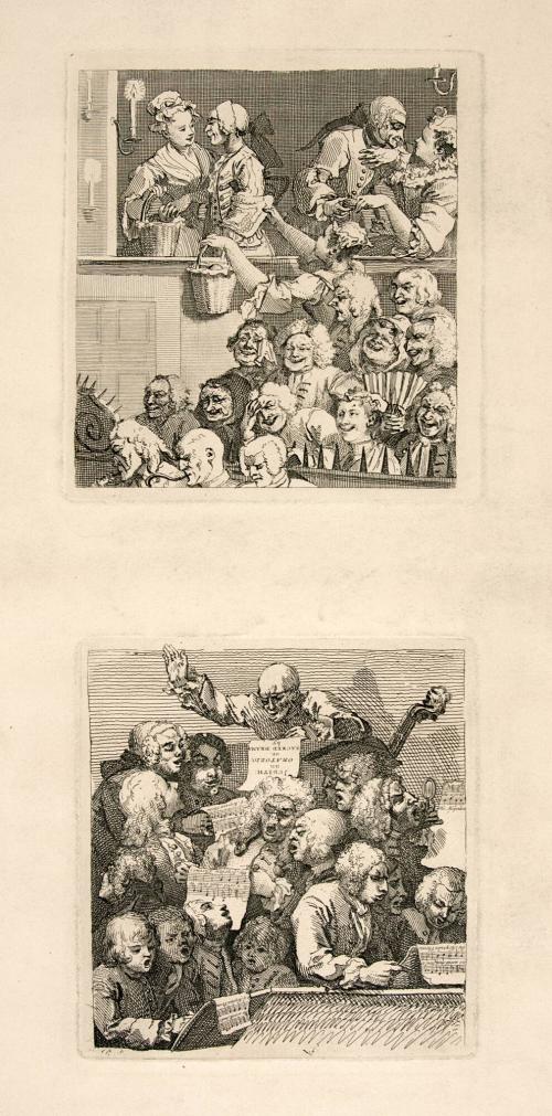 Laughing Audience (upper image) and The Oratorio (lower image)