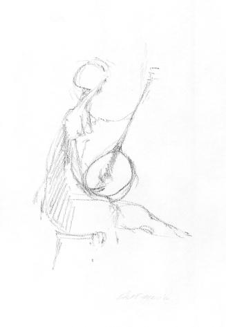 [Seated figure with lute]