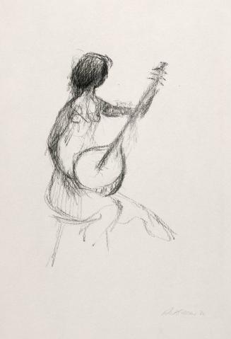 Seated Figure with Lute