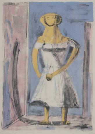 Woman in Yellow and White