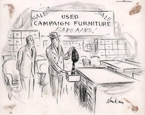 No caption (Used campaign furniture)