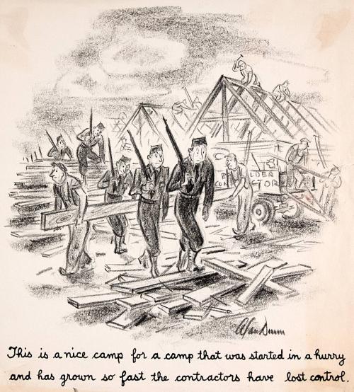 "This is a nice camp for a camp that was started in a hurry and has grown so fast the contractors have lost control."