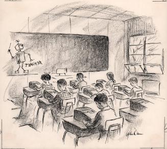 No caption (classroom with automated teaching devices)