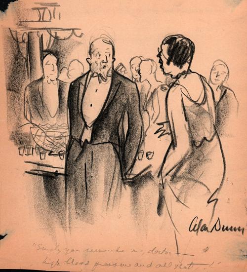 "Surely you remember me, doctor - high blood pressure and all that!" [pub - "...- high blood pressure and generally run down."]