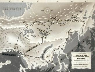 Map, Nansen's Sledge Journey