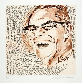 Vince Lombardi (memorial lithograph)