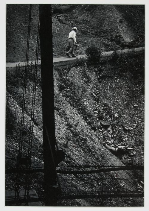 Man with Bundles on Road, Pittsburgh