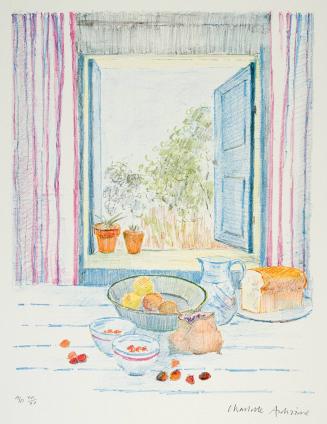 Still-life by open window