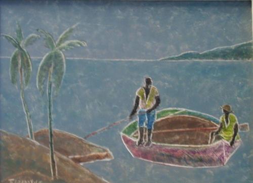 Two Figures in a Boat