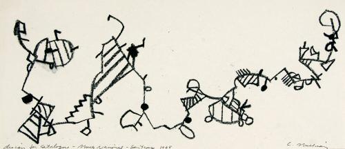 untitled (drawing for catalogue Museo National Santiago)