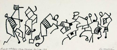 untitled (drawing for catalogue Museo National Santiago)