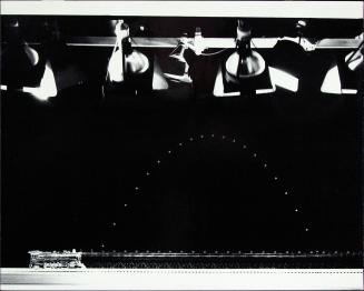 Multiple Exposure Showing the Path of a Steel Ball Ejected Vertically from a Moving Object, Cambridge, Massachusetts