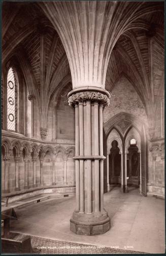 Centre Pillar, Chapter House, Lichfield Cathedral. 4490. G. W. W.