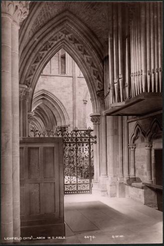 Lichfield Cathedral- Arch in S. Aisle. 4470. G. W. W.
