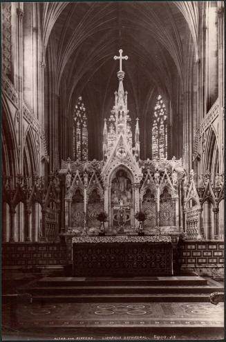 Altar and Reredos, Lichfield Cathedral. 6900. J. V.