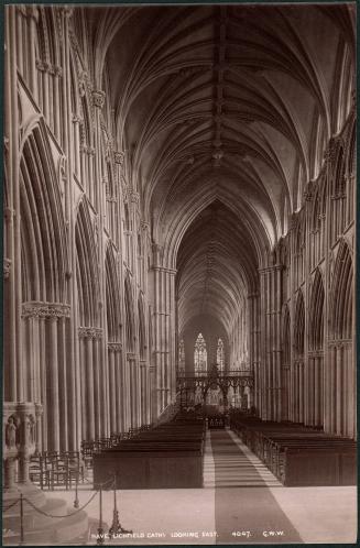 Nave, Lichfield Cathedral. Looking East. 4047. G. W. W.
