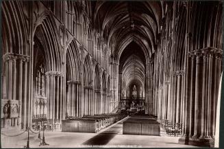 Lichfield Cathedral. Nave East. 4406. J. V.