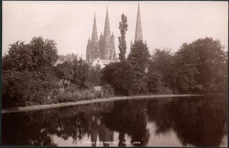 Lichfield Cathedral from Pool. 6872. G. W. W.