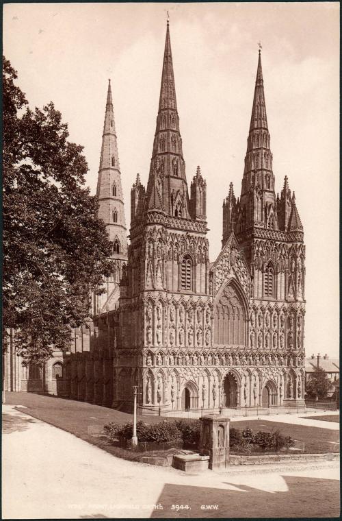 West Front, Lichfield Cathedral. 3944. G. W. W.