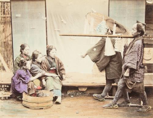 Women awating palanquin