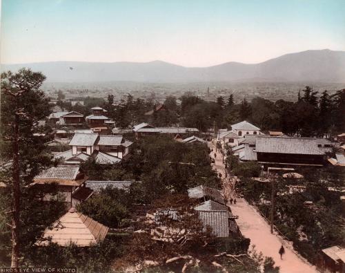 Bird's eye view of Kyoto