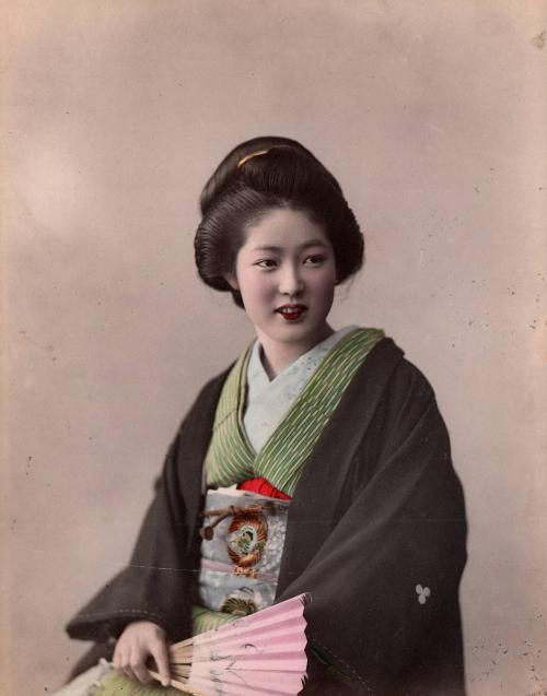 Woman with Kimono