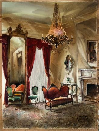 [Interior of a living room]