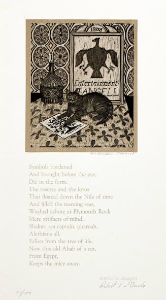 Symbols, Broadsides from Impressions Workshop; Poem by Robert J. d'Amato