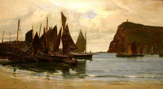 [Seascape with boats]