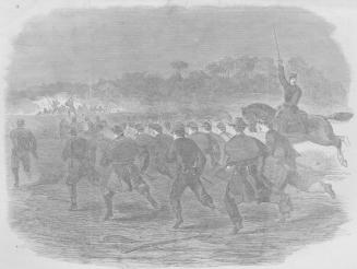 Charge of the First Massachusetts Regiment on a Rebel Rifle Pit Near Yorktown -- 1862