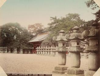 144 B: Stone Lanterns at Shiba Park, Tokyo