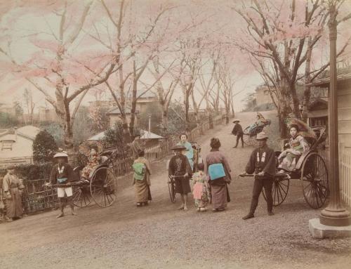 Ladies on rickshaws