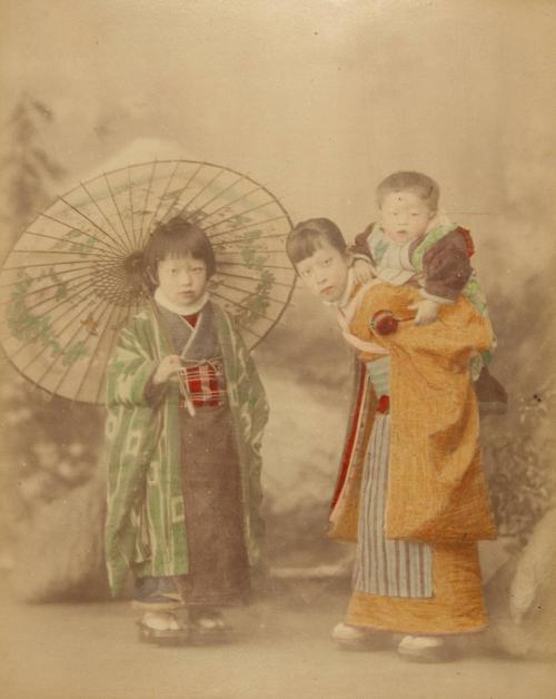 [Portrait of three children]