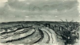 untitled (landscape with winding road)