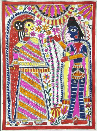 Rama Garlanded by Sita
