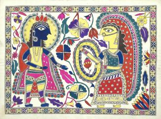 Rama Garlanded by Sita