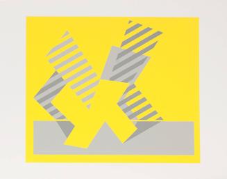 Formulation: Articulation, Portfolio I, Folder 4; From: a glass painting of 1932 - a trio of 3 shapes derived from the letter K