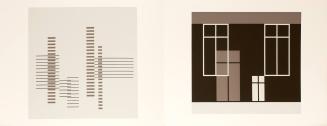 Formulation: Articulation, Portfolio I, Folder 21 (left: Skyscrapers, 1926; right: Windows, 1929)