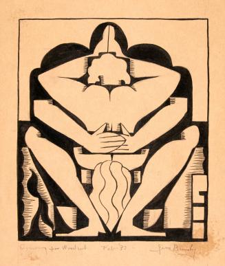 Study for Erotica - Abstraction of two figures embracing