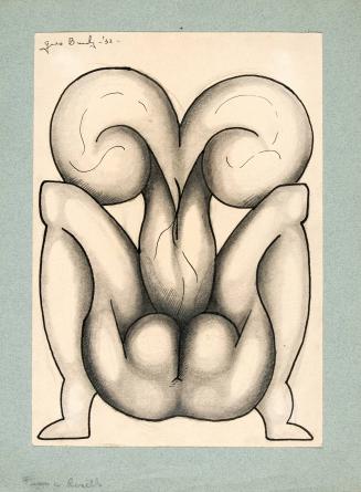 Abstract erotic drawing