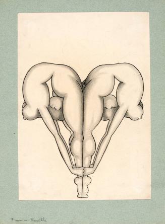 Erotic drawing (female Rorschach)