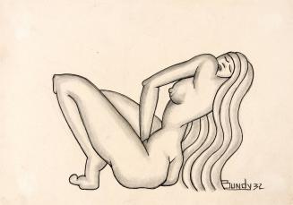 Erotic drawing - female figure