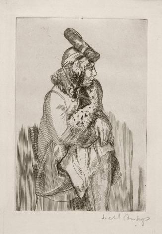 [Seated Woman with Hat]