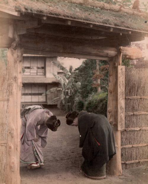 Two Women Greeting