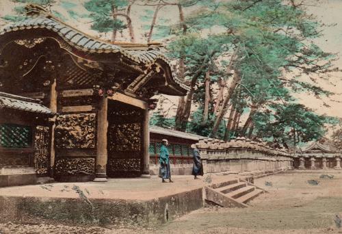 Interior of Shiba Temple Courtyard, Tokyo