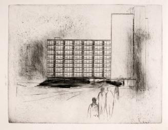 [Figure in Front of Building]