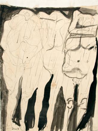 Three White Figures